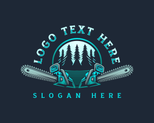 Chainsaw Logging Forest logo