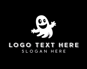 Scary Halloween Ghost logo