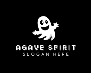 Scary Halloween Ghost logo design