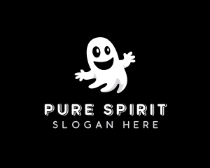 Scary Halloween Ghost logo design