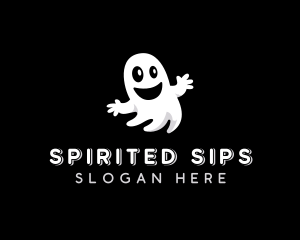 Scary Halloween Ghost logo design