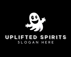 Scary Halloween Ghost logo design