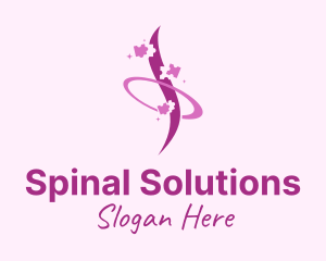 Spine Orbit Puzzle logo design
