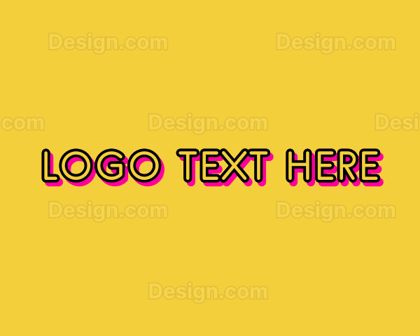 Playful Cartoon Text Logo