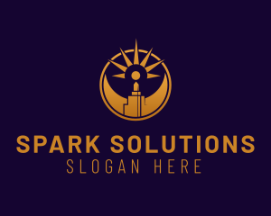 Ironwork Welding Laser logo design