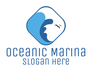 Ocean Waves Surf logo design