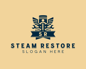 Mechanical Piston Restoration logo design