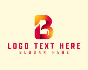 Technology Modern Letter B logo