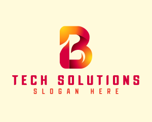 Technology Modern Letter B logo