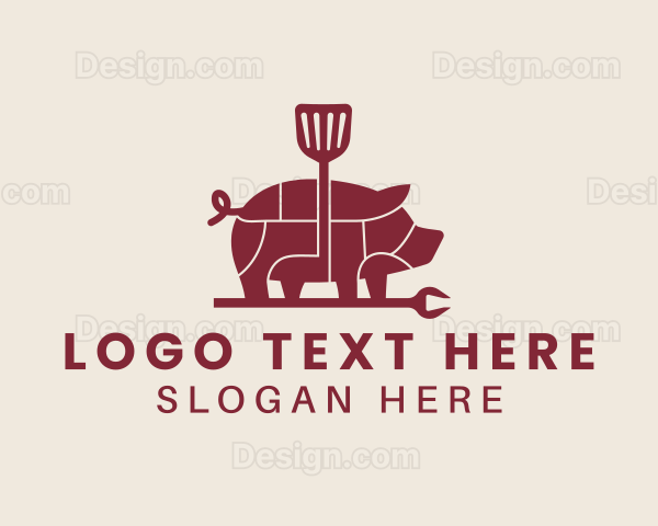 Pork Barbecue Grill Logo