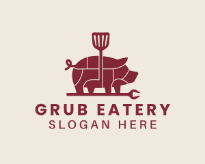 Pork Barbecue Grill  logo design