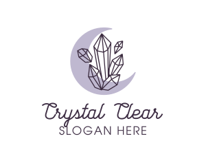 Moon Crystals Boutique logo design