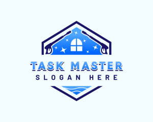 House Cleaning Pressure Washer logo design