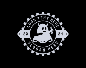 Ghost Mechanic Gear Logo