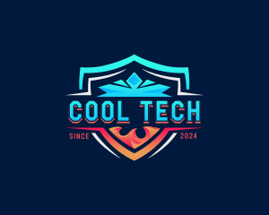 Fire Ice Cooling logo design