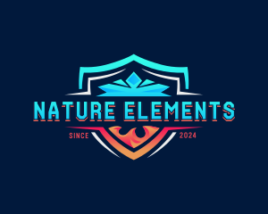 Fire Ice Cooling logo design