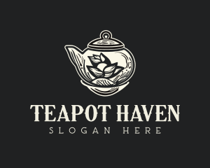 Bohemian Herbal Teapot Tea logo design