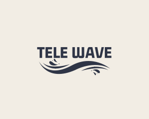 Wave Ocean Wordmark logo design