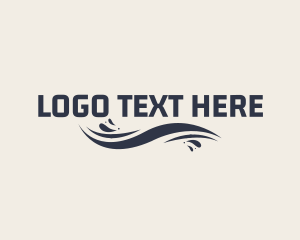 Wordmark - Wave Ocean Wordmark logo design