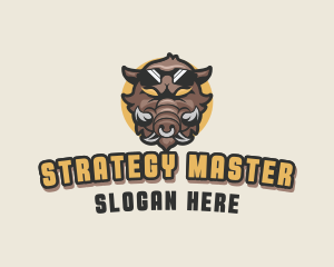 Warthog Pig Gaming logo design