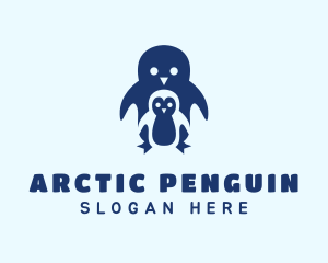 Blue Penguin Animal logo