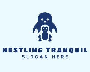 Blue Penguin Animal logo