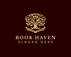 Knowledge Tree Book  logo design