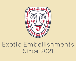 Ethnic Face Drawing  logo