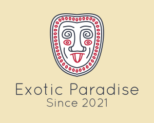 Ethnic Face Drawing  logo