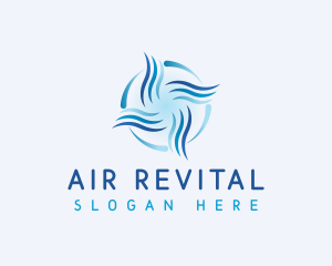 Air Conditioning Wind Airflow  logo design