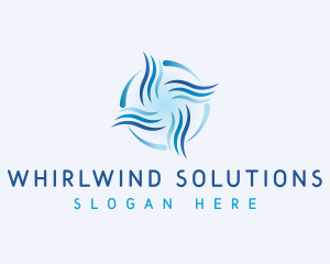 Air Conditioning Wind Airflow  logo design