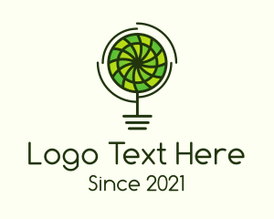 Tree - Organic Pinwheel Flower logo design