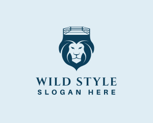 Wild Lion Wrestling logo design