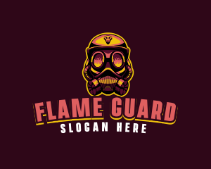 Firefighter Gas Mask logo design