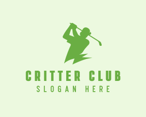 Golfer Golf Sports logo design