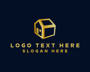 Gold Minimalist House logo