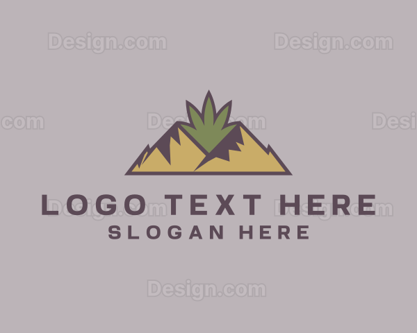 Mountain Cannabis Weed Logo