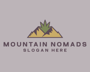 Mountain Cannabis Weed logo design