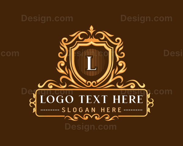 Luxury Floral Crest Logo