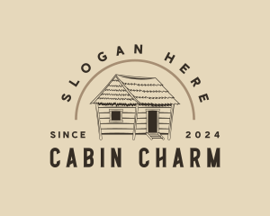 Nipa Hut Cabin logo