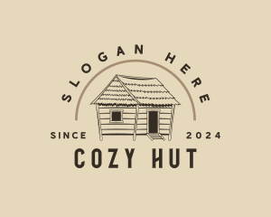 Nipa Hut Cottage logo design