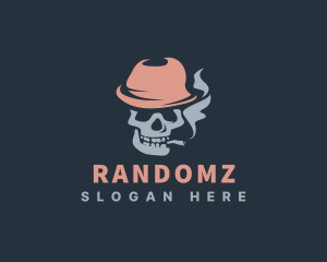 Smoking Skull Head logo
