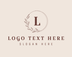 Floral Fashion Boutique Studio Logo