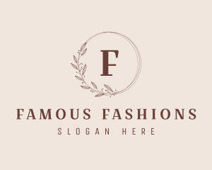 Floral Fashion Boutique Studio logo design