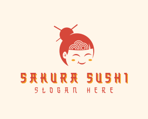 Japanese Ramen Girl logo