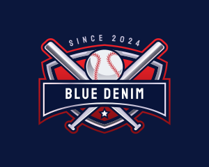 Baseball Sports League logo design