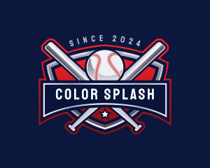 Baseball Sports League logo design