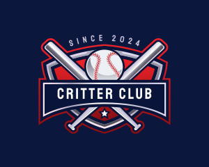 Baseball Sports League logo design