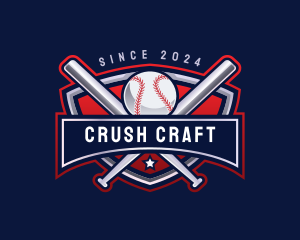 Baseball Sports League logo design