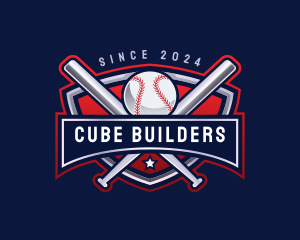 Baseball Sports League logo design